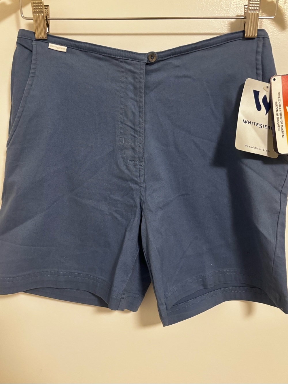 White Sierra Women's Slate Blue Casual Stretch Bermuda Shorts